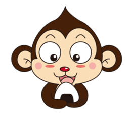 Monkey Mokkun-2 sticker #2426360