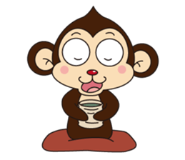 Monkey Mokkun-2 sticker #2426361