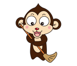 Monkey Mokkun-2 sticker #2426365