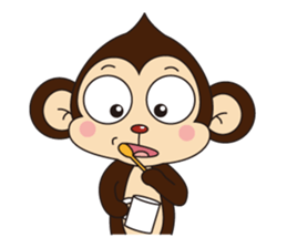 Monkey Mokkun-2 sticker #2426367