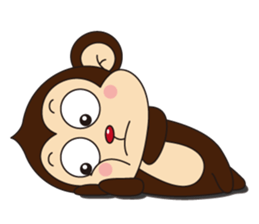 Monkey Mokkun-2 sticker #2426368