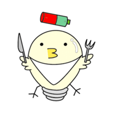 [Chick bulb] sticker #2426710