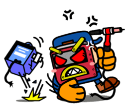 Welding soldier Arkman sticker #2426849