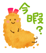 YURU Fried shrimp girl sticker #2427178