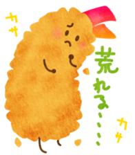 YURU Fried shrimp girl sticker #2427190