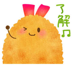 YURU Fried shrimp girl sticker #2427198