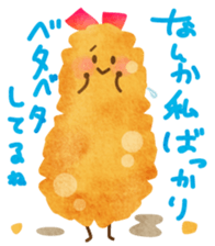 YURU Fried shrimp girl sticker #2427203