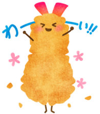 YURU Fried shrimp girl sticker #2427211