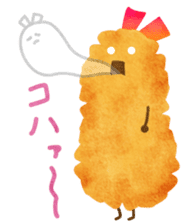 YURU Fried shrimp girl sticker #2427213