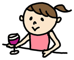 OHITORISAMA girl sticker #2427467