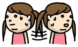 OHITORISAMA girl sticker #2427473