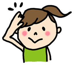 OHITORISAMA girl sticker #2427485