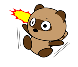 Country raccoon dog PONSUKE sticker #2427711