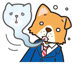 Businessman of the dog sticker #2427811