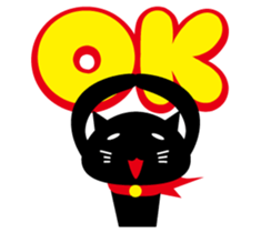 Daily tweet sticker of black cat sticker #2428297