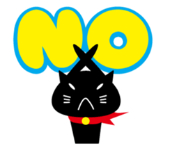 Daily tweet sticker of black cat sticker #2428298