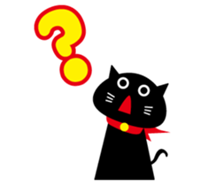 Daily tweet sticker of black cat sticker #2428325