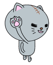 Meat ball sticker of naughty cat. sticker #2428600