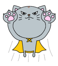 Meat ball sticker of naughty cat. sticker #2428610