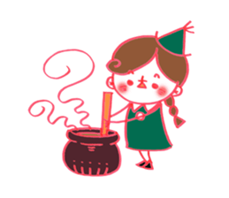 Kaoru's cute brave and witch sticker #2429609