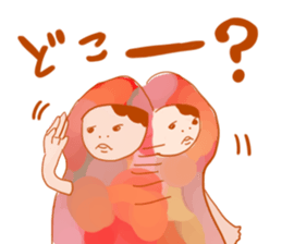 Girls hood sticker #2429675