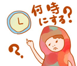 Girls hood sticker #2429684