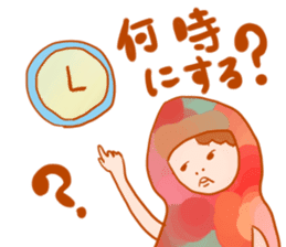 Girls hood sticker #2429684