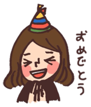 School girls 3-2 sticker #2430018