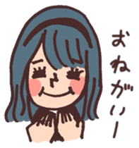 School girls 3-2 sticker #2430022