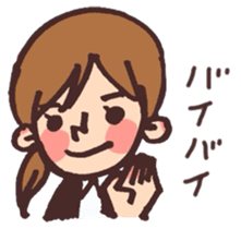 School girls 3-2 sticker #2430030