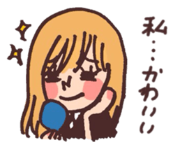 School girls 3-2 sticker #2430033