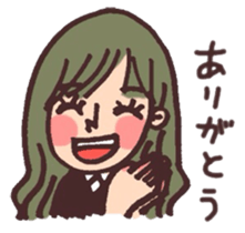 School girls 3-2 sticker #2430041