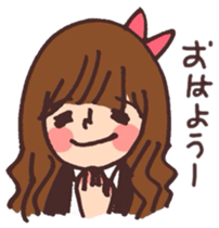 School girls 3-2 sticker #2430045