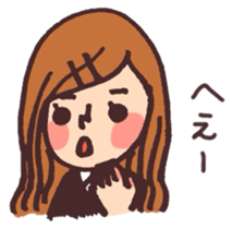 School girls 3-2 sticker #2430050