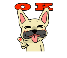 Cute Frenchbulldog(Buhi frenchie) sticker #2431221