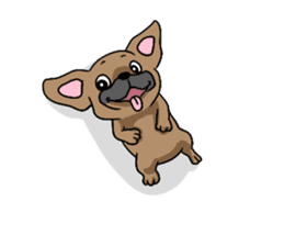 Cute Frenchbulldog(Buhi frenchie) sticker #2431248