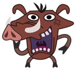 Amusing animal friends /Emotions version sticker #2431829