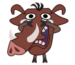 Amusing animal friends /Emotions version sticker #2431830