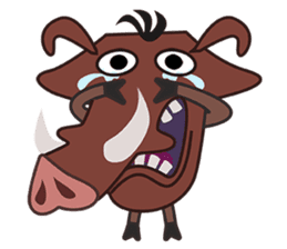 Amusing animal friends /Emotions version sticker #2431830