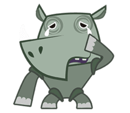 Amusing animal friends /Emotions version sticker #2431838