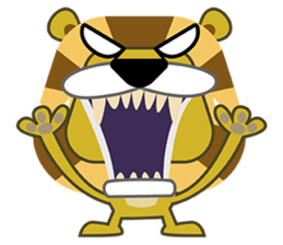 Amusing animal friends /Emotions version sticker #2431853