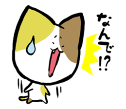 "TUKKOMI" tortoiseshell cat sticker #2431929