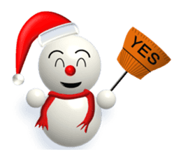 And adventure everyday snowman Santa sticker #2432177