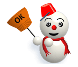 And adventure everyday snowman Santa sticker #2432179