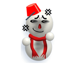 And adventure everyday snowman Santa sticker #2432186