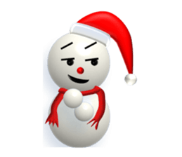 And adventure everyday snowman Santa sticker #2432189