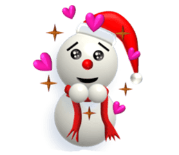 And adventure everyday snowman Santa sticker #2432194