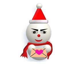 And adventure everyday snowman Santa sticker #2432196