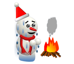 And adventure everyday snowman Santa sticker #2432198