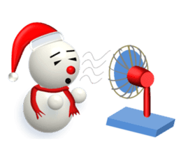 And adventure everyday snowman Santa sticker #2432200